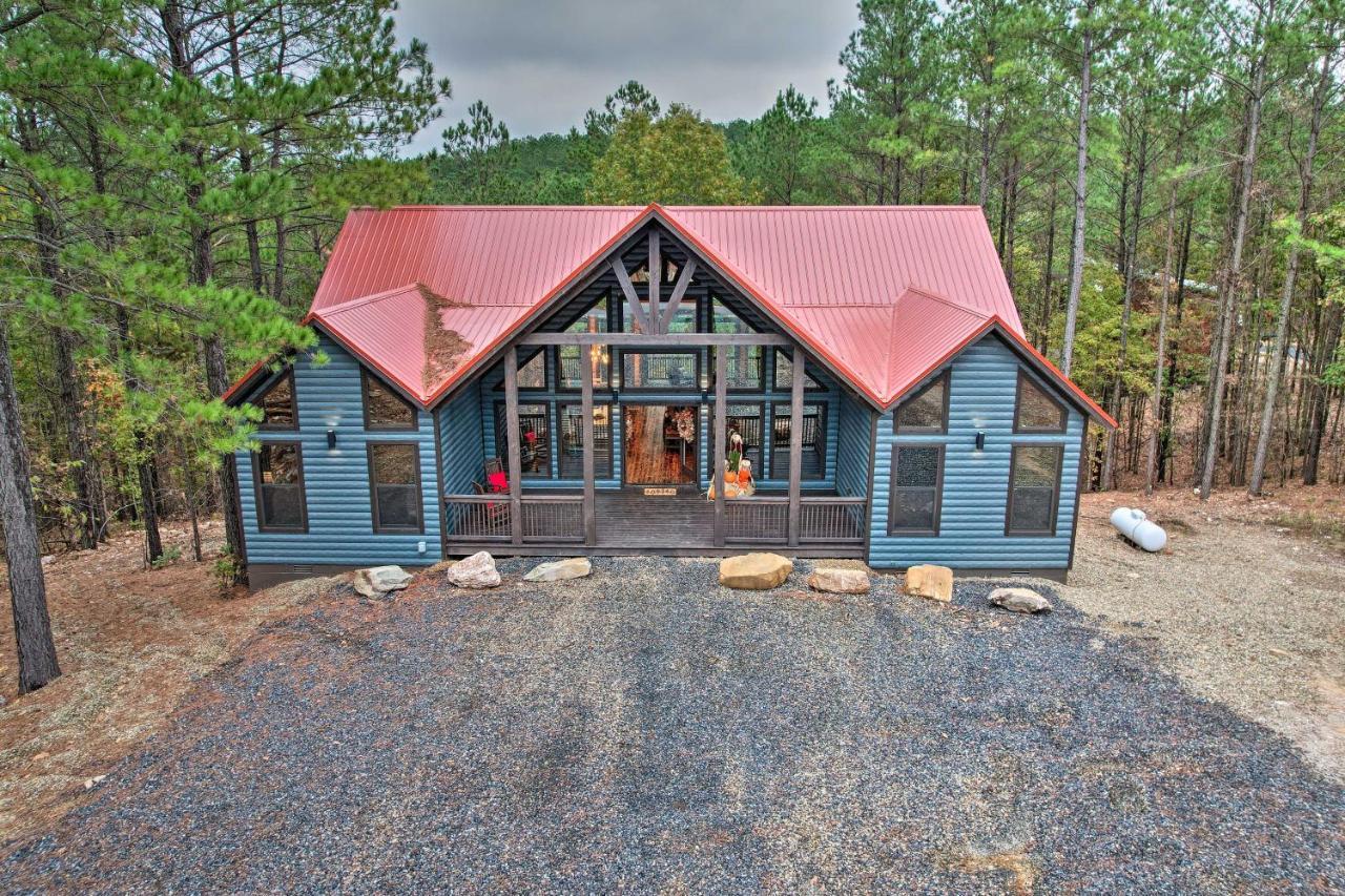 Broken Bow Cabin Deck With Hot Tub And Pool Table! Luaran gambar